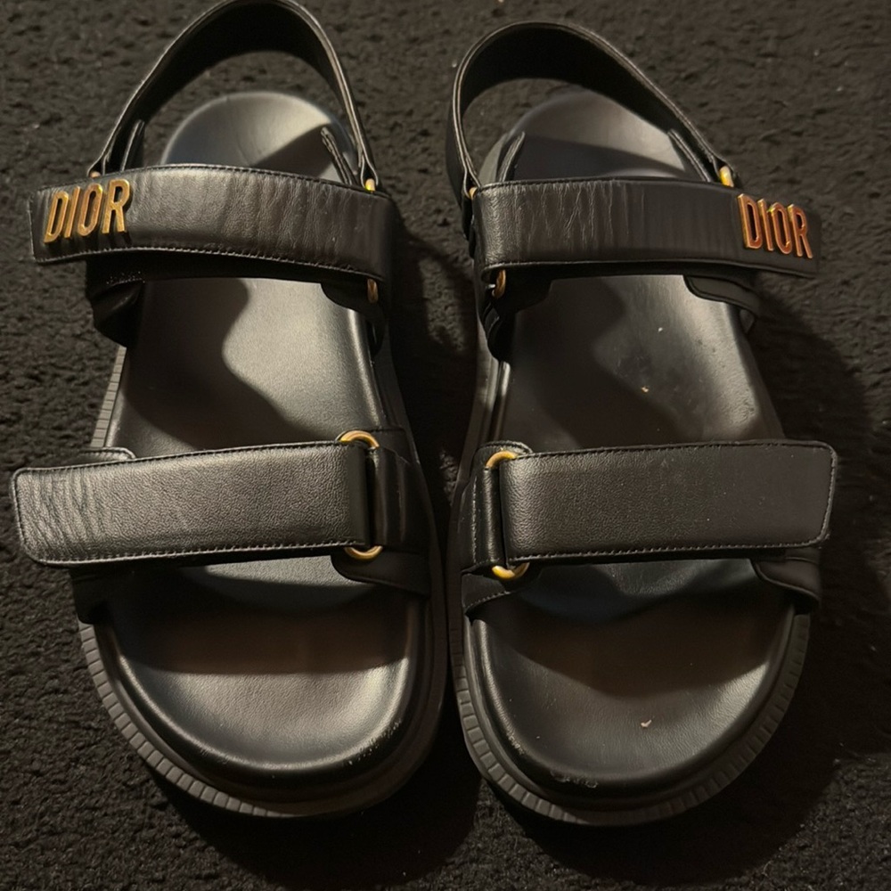 Dioract Sandal black lamb skin